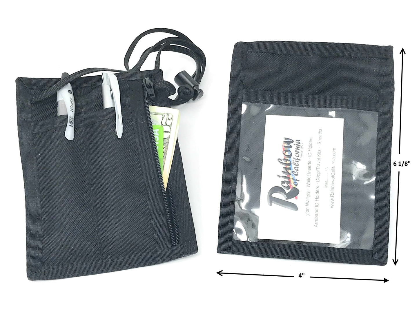 CONVENTION I.D. BADGE HOLDER - VERTICAL - 88IDV-RX - Black image