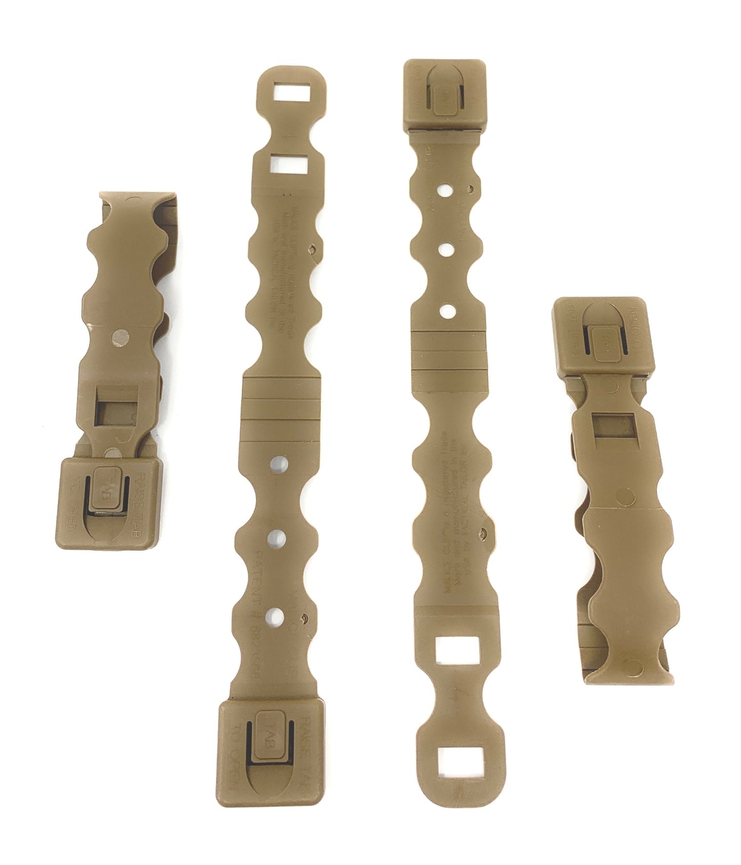Tactical Tailor Fight Light Malice Clips - 4 pack - Coyote, Short ( 3 Inches - Folded) image