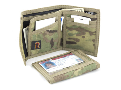 Original Rainbow Camouflage Bifold ID Wallet. - Multicam image