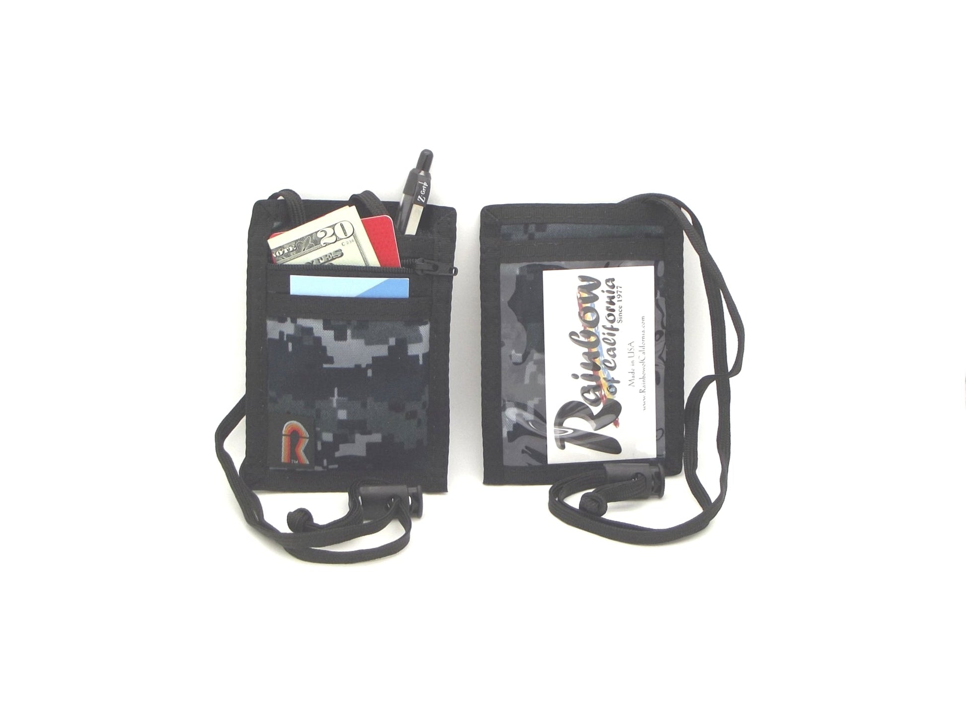 Vertical Neck ID Holder w/Adjustable Strap - 88IDV-A - NWU (US Navy Camouflage) image