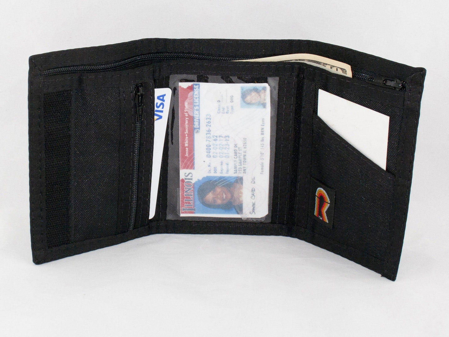 Trifold Wallet with Zipper Coin Pocket - 17PLZ image 2