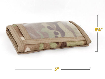Camouflage RFID Trifold Wallet with Outside ID Window - Multi-cam - 17CMW-RFID-ID-MCAM