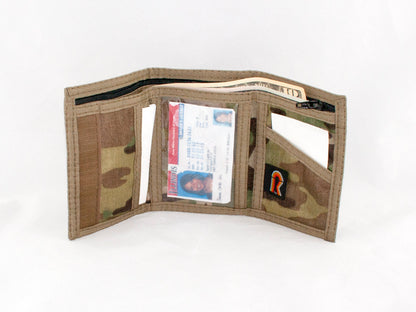 Camouflage RFID Trifold Wallet with Outside ID Window - Multi-cam - 17CMW-RFID-ID-MCAM