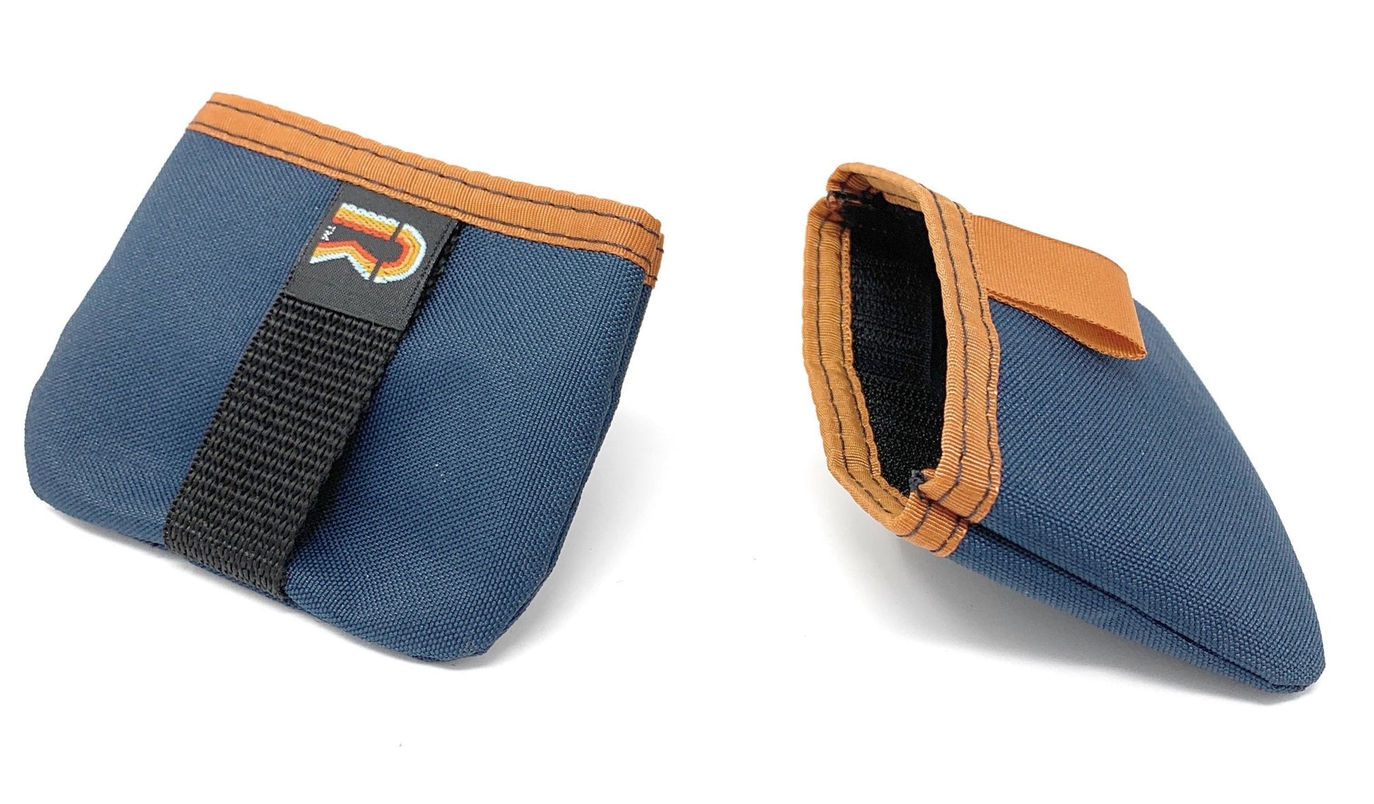 Extra Pocket - Coin/Card Case - with Belt Loop - 25PL - Navy Blue w/Orange Trim image