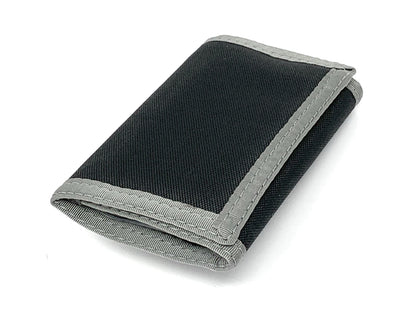 RFID Trifold Wallet w/Inside ID Window - 17PLW-RFID - Black w/Gray Trim image