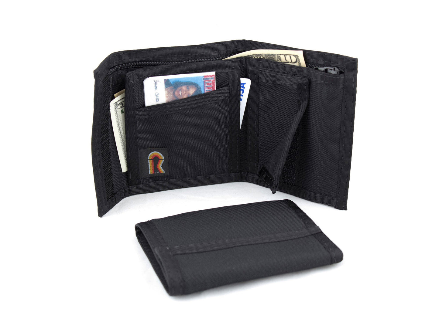 California Bifold Wallet with RFID Blocking Panel - 12PL-RFID - Black image