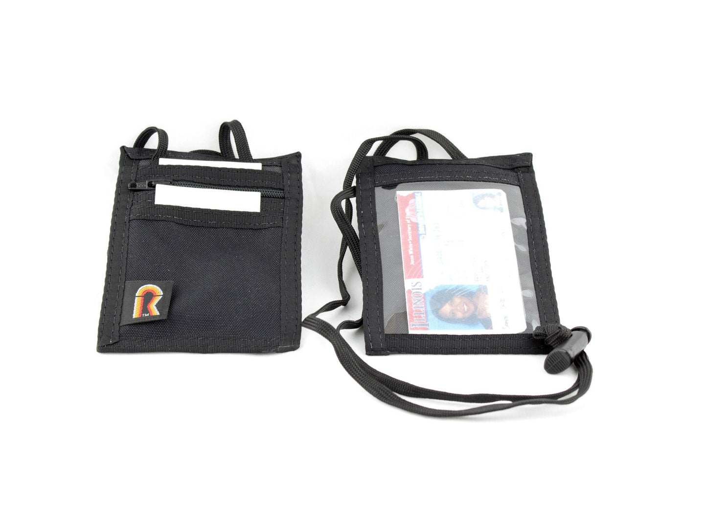 Vertical Neck ID Holder w/Adjustable Strap - 88IDV-A - Black image