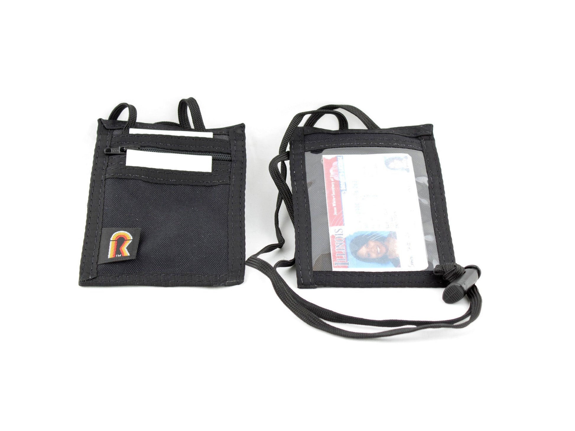 Vertical Neck ID Holder w/Adjustable Strap - 88IDV-A - Black image