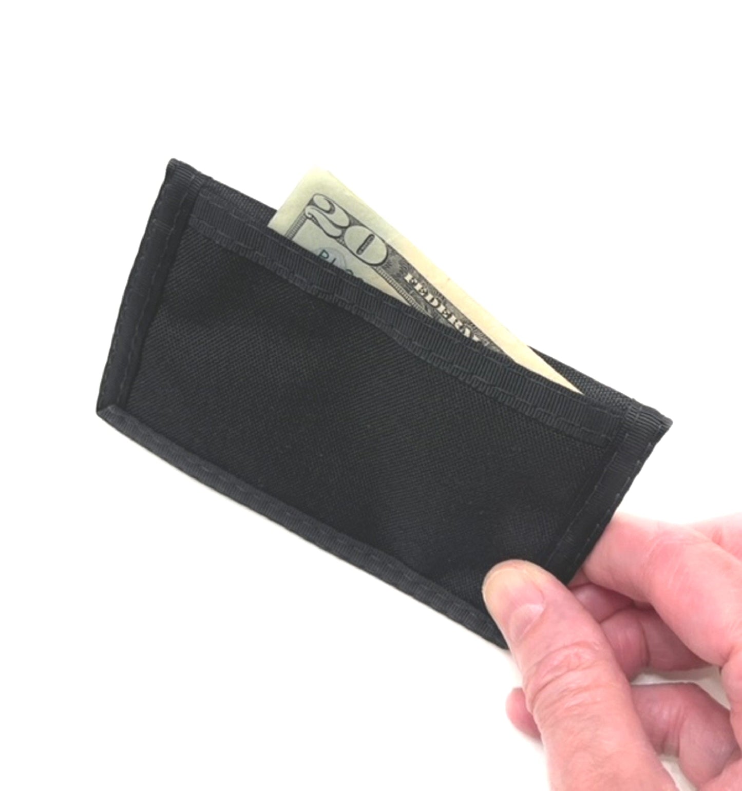 Minimalist Front Pocket Slim Wallet / Inside Keyring Lanyard Attachable / 76PL-V2 image 0