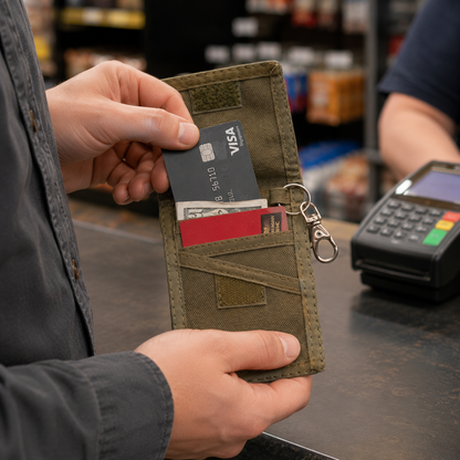 Mini Credit Card Sleeve Wallet with Outside ID Window (32Mini)