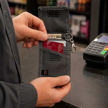 Mini Credit Card Sleeve Wallet with Outside ID Window (32Mini)