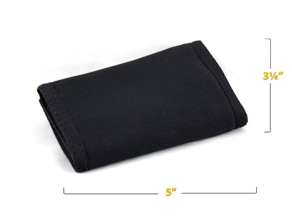Trifold Wallet in Black Ballistic Nylon - 17BN-BLK image 1