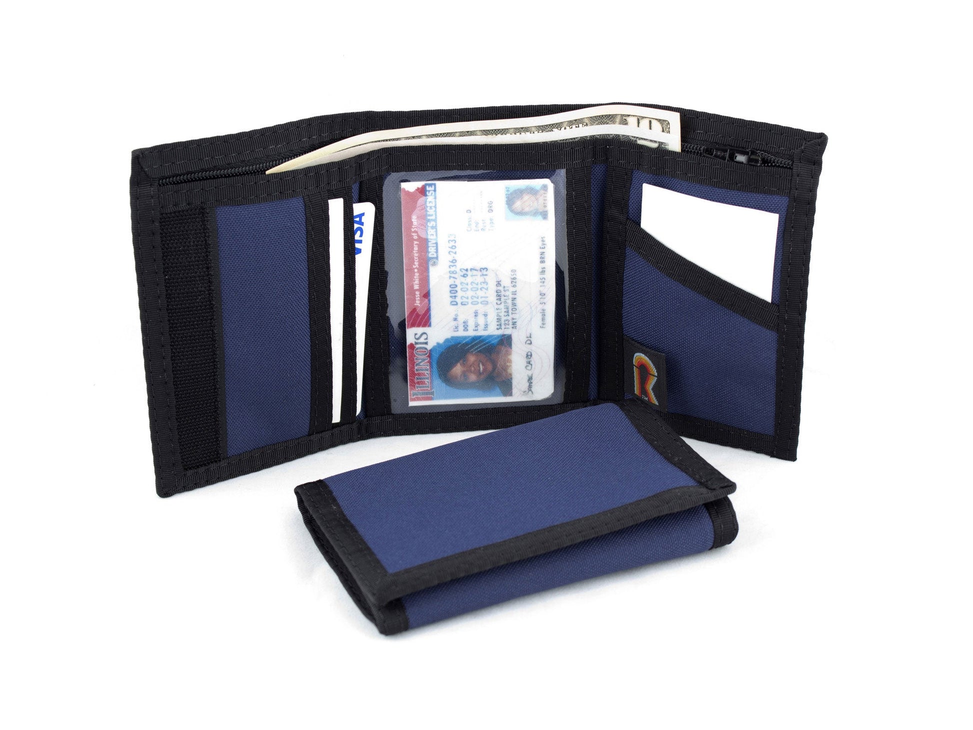 RFID Trifold Wallet w/Inside ID Window - 17PLW-RFID - Navy Blue image