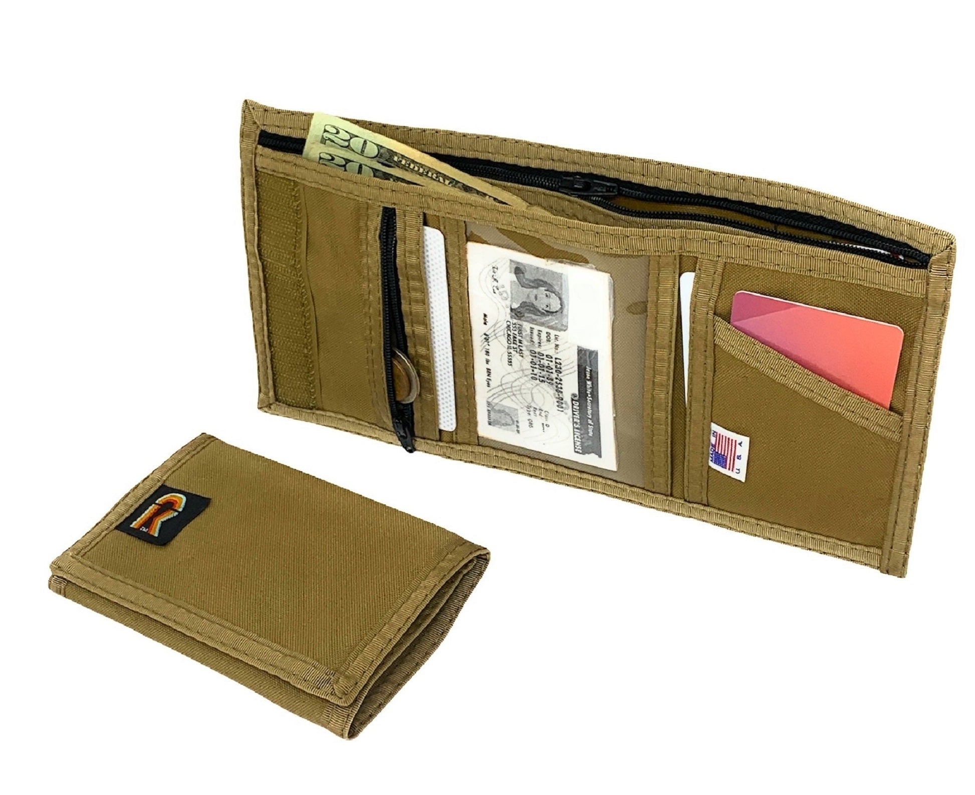 Trifold Wallet with Zipper Coin Pocket - LIMITED SUPPLY - 17JPZ image 0