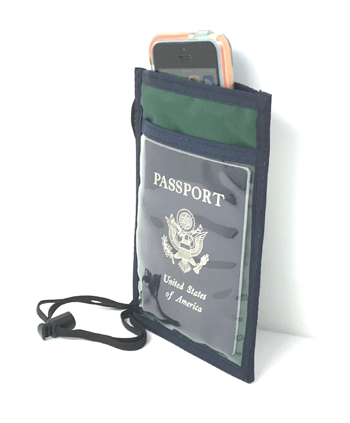 LUZ Passport Holder w/RFID Protection and Cell-Phone Pocket image 2