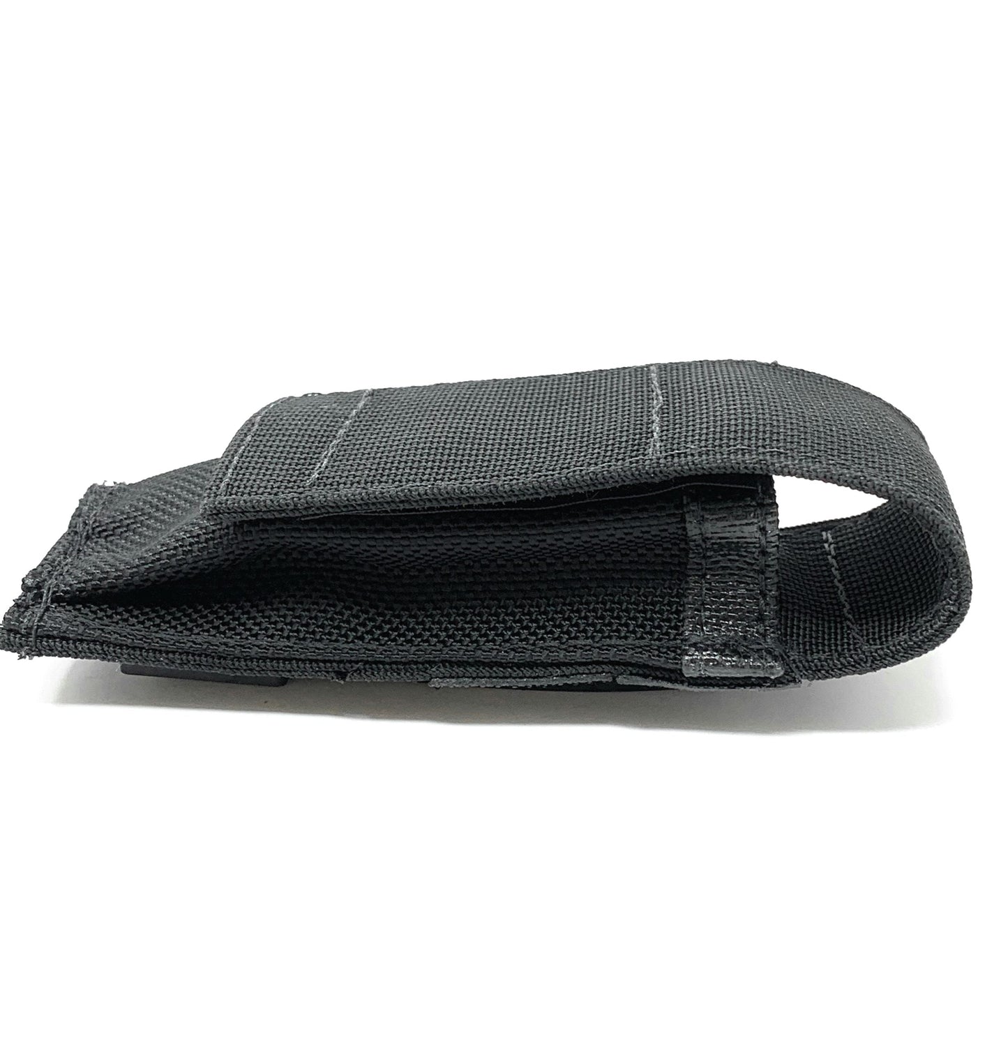 Black Utility / Pocket Knife Tactical Sheath Fits up to 4  3/4in Knife w/Malice Clip.  Made in USA - 90US-BLK image 1