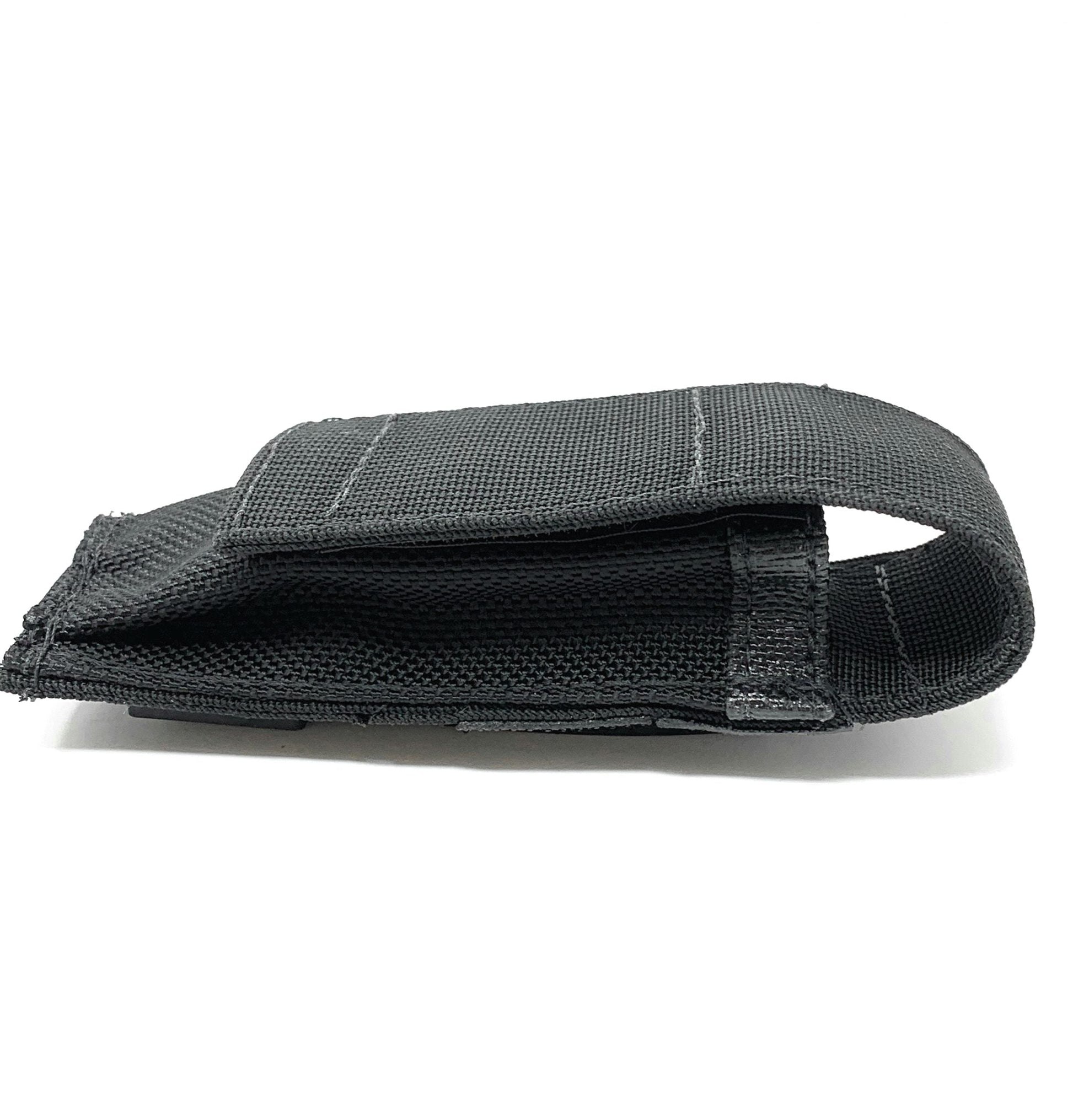 Black Utility / Pocket Knife Tactical Sheath Fits up to 4  3/4in Knife w/Malice Clip.  Made in USA - 90US-BLK image 1