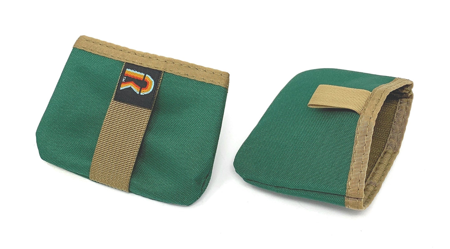 Extra Pocket - Coin/Card Case - with Belt Loop - 25PL - Hunter Green w/Coyote Brown Trim image