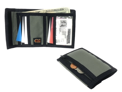 RFID Rainbow Credit Card Bifold Wallet - Foliage Green image