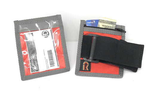 Armband Nylon Adjustable ID/Badge Holder w/Zipper Pouch. Medium. Made in USA. - 88IDAB-M image 0