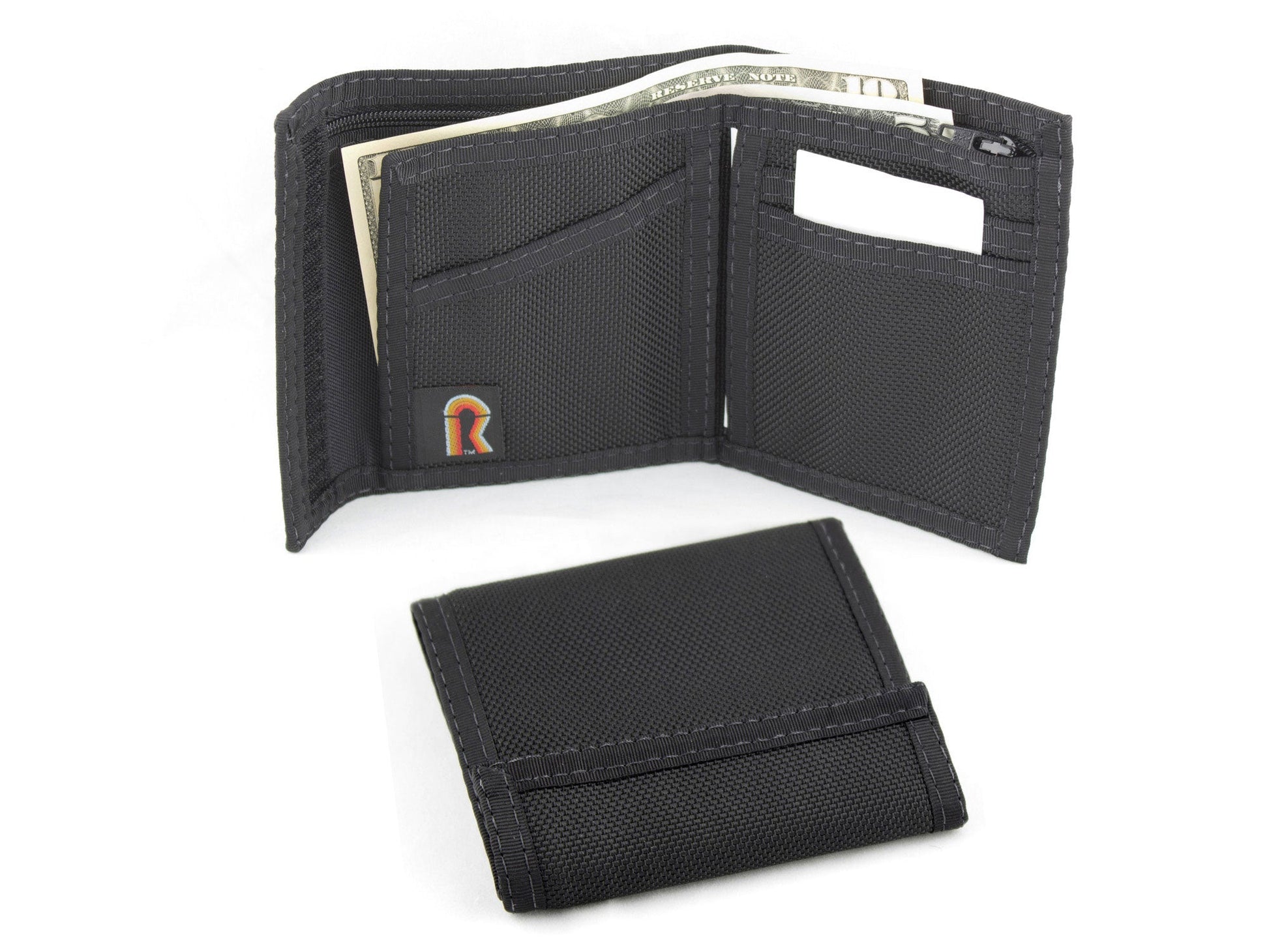 Original Rainbow Bifold Wallet in Ballistic Nylon - Black image 0