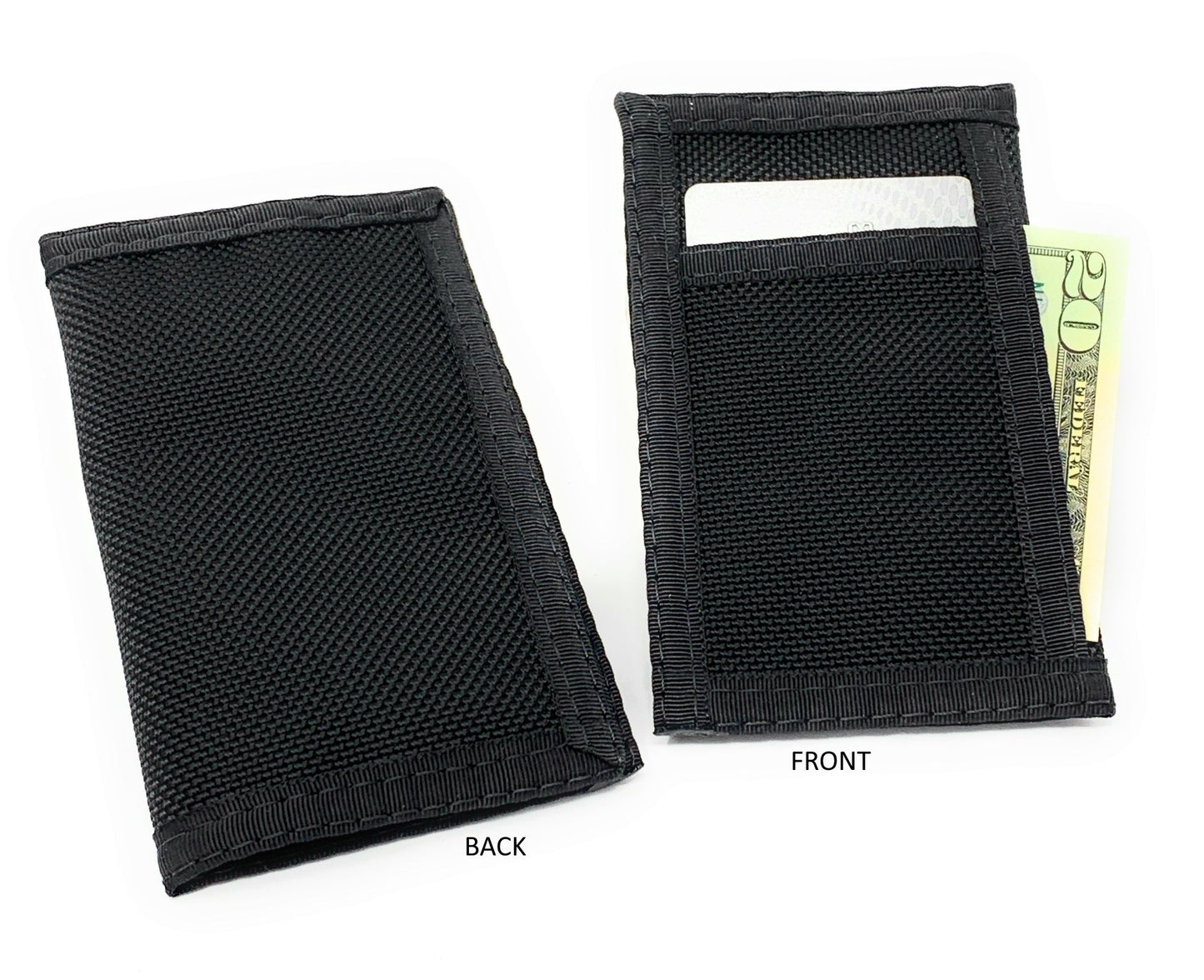 Minimalist Front Credit Card Pocket Slim Wallet / Inside Keyring Lanyard Attachable / V3 image 4