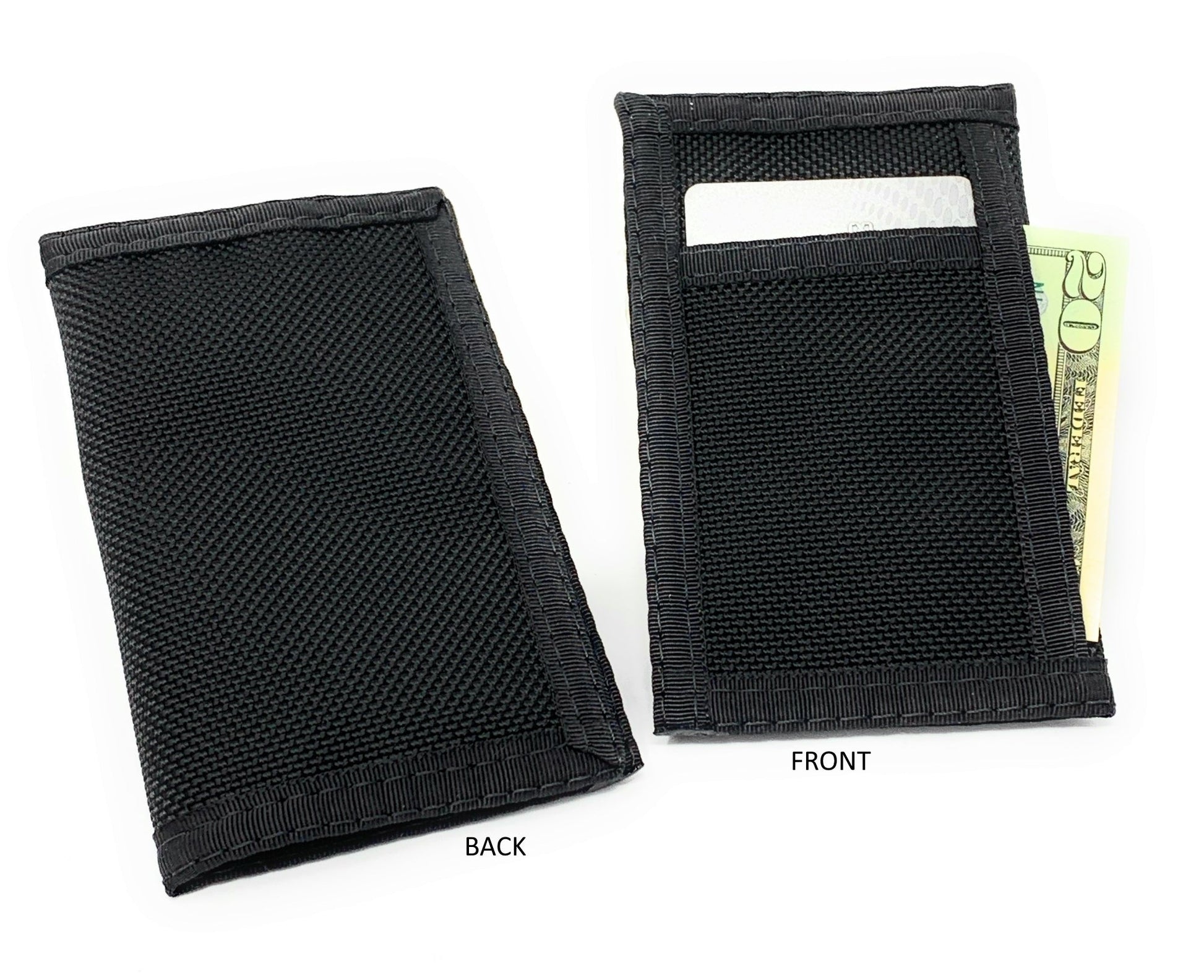 Minimalist Front Credit Card Pocket Slim Wallet / Inside Keyring Lanyard Attachable / V3 image 4