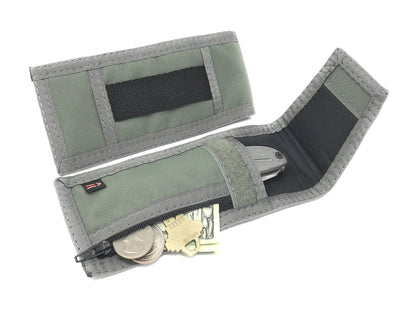 Mini Flashlight or Knifecase Holder - w/Outside Zipper Pocket - Foliage Green image