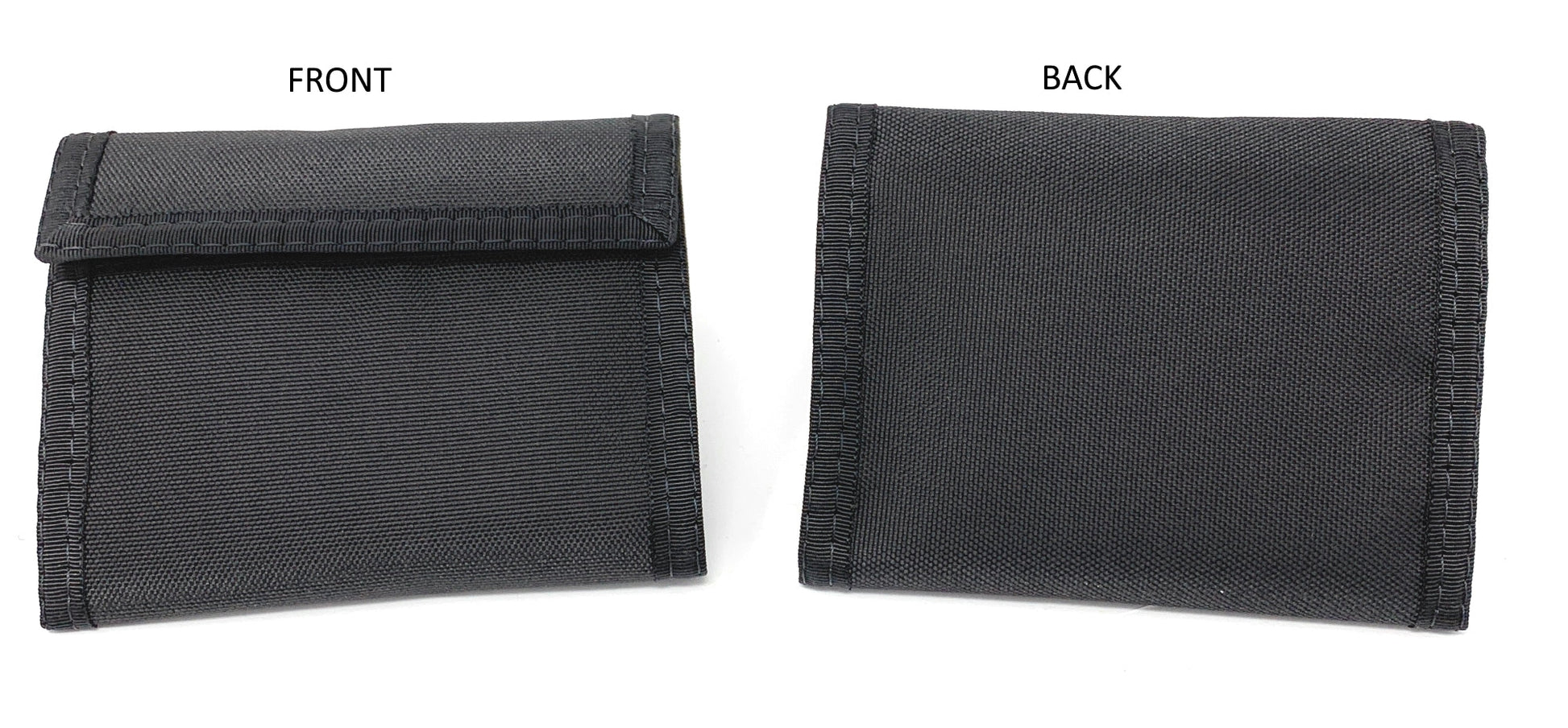 RFID Rainbow Credit Card Bifold Wallet - Black NO Outside Zipper image
