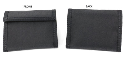 RFID Rainbow Credit Card Bifold Wallet - Black NO Outside Zipper image