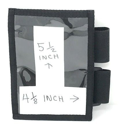 Armband Holder - Large - Great for Cell-Phone- Id- Badge -  w/Back Zipper Pouch. 2 Adjustable Soft Nylon Straps. - Made in USA image 2