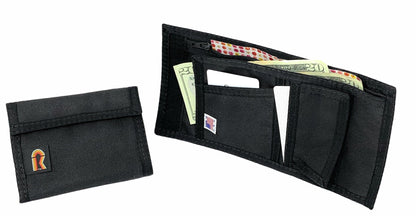 California Bifold Wallet with Inside Hook & Loop Pocket - LIMITED SUPPLY - 12JP - Black image