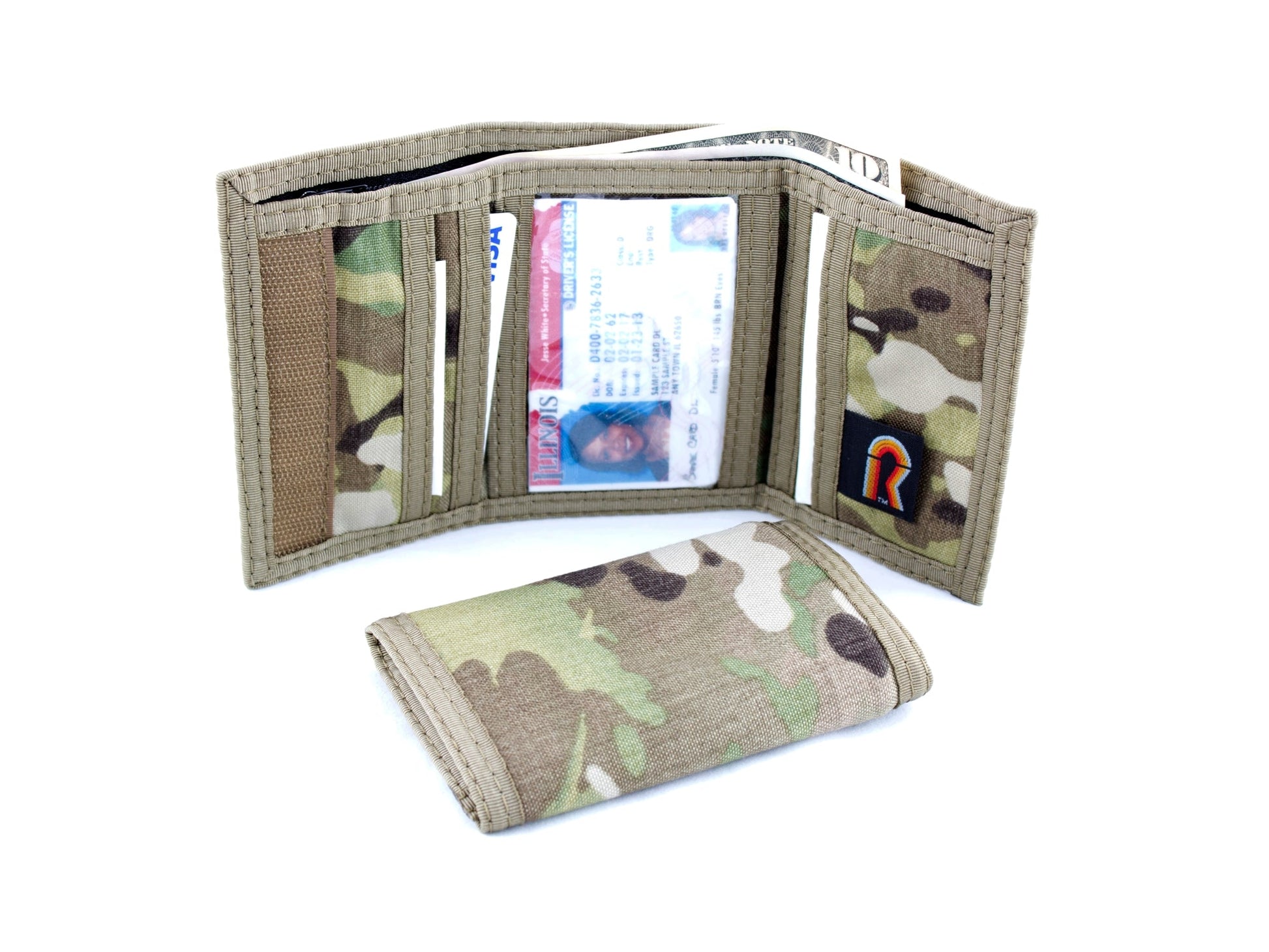 RFID Trifold Wallet w/Inside ID Window - 17PLW-RFID - Multicam image