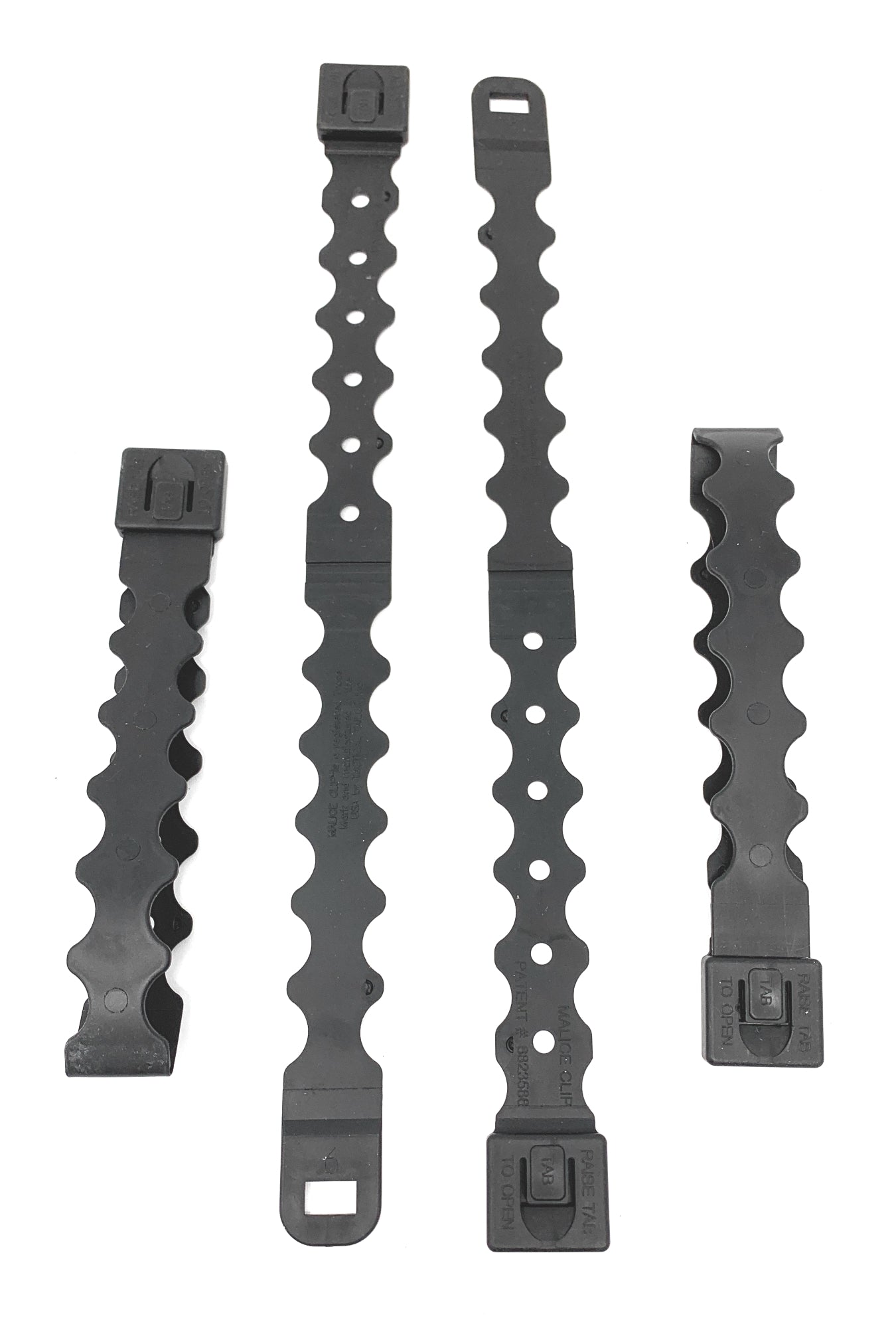 Tactical Tailor Fight Light Malice Clips - 4 pack - Black, Long ( 5 Inches - Folded) image