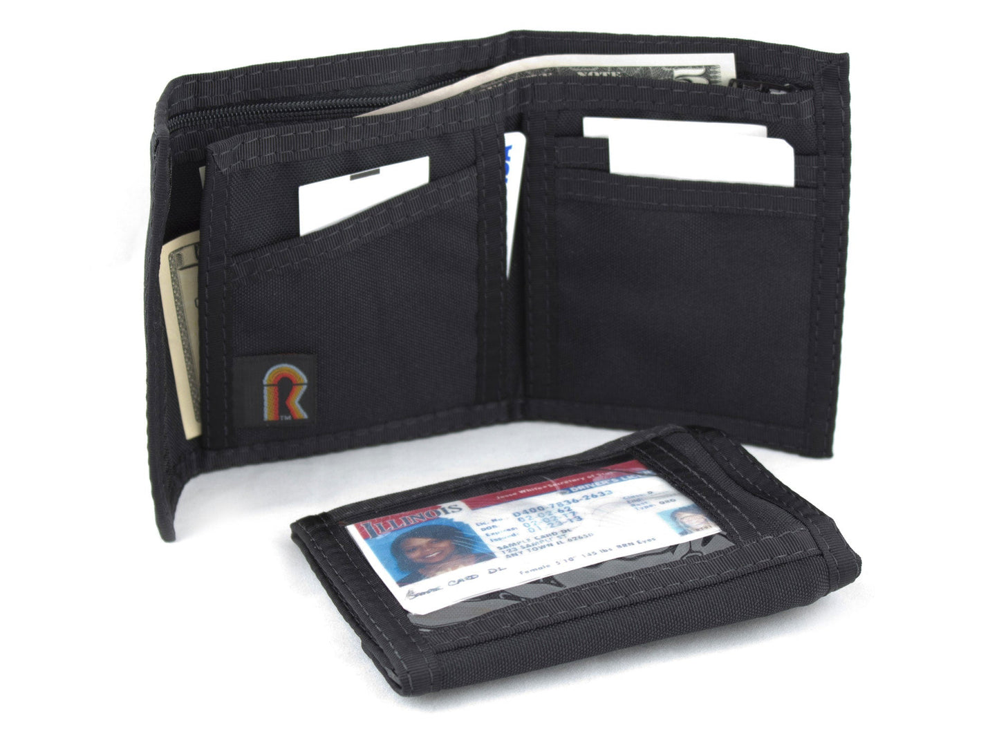 Original Rainbow Bifold ID Wallet - 11PLIDB - Black image