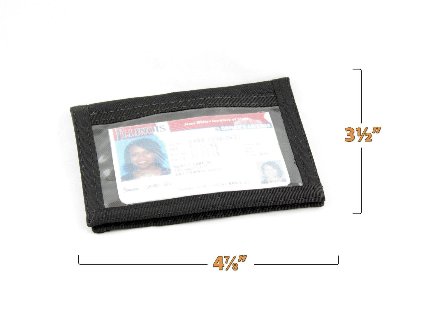 Dual sided Pocket or Purse ID Holder  - (Increase available Capacity  - Add  Wallet Insert $1 More) image 1