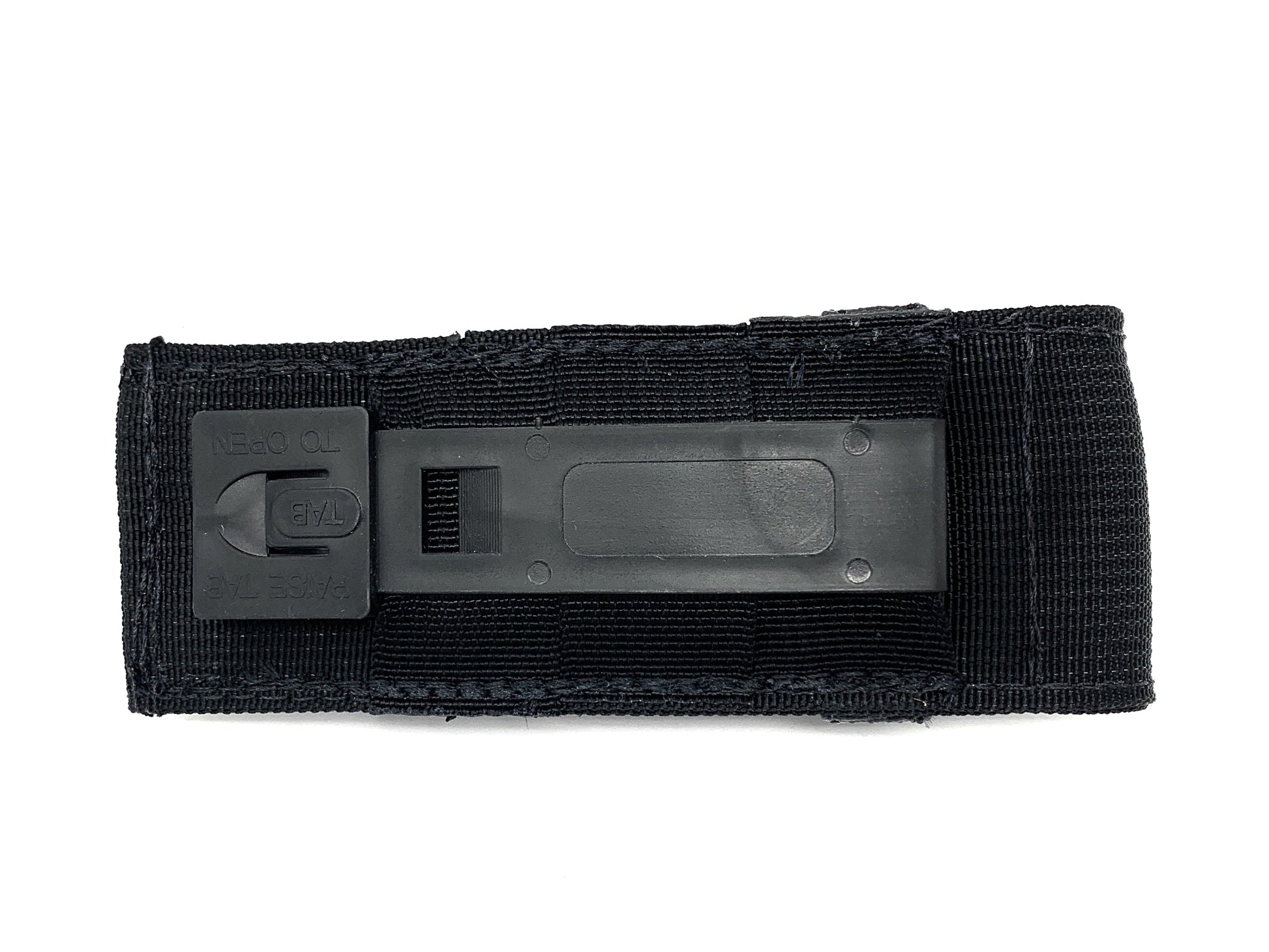 Black Utility / Pocket Knife Tactical Sheath Fits up to 4  3/4in Knife w/Malice Clip.  Made in USA - 90US-BLK image 2