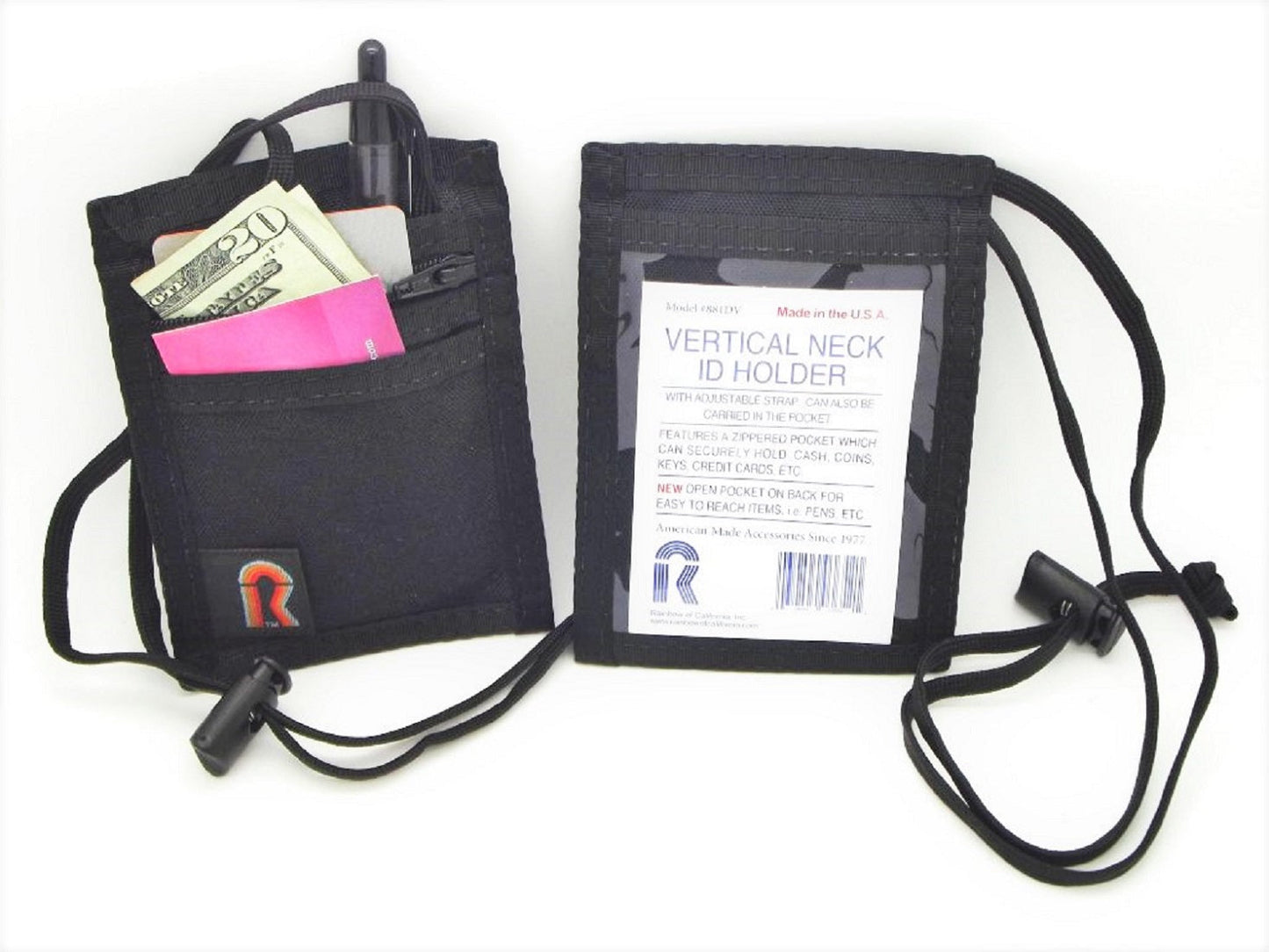 Vertical Neck ID Holder w/Adjustable Strap - 88IDV-A image 2