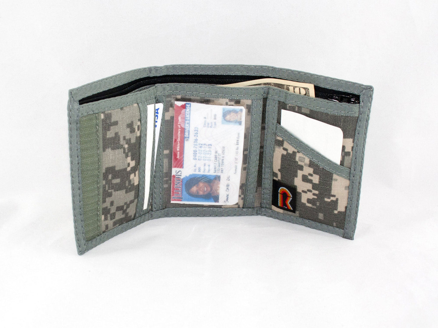 Camouflage Trifold ID Wallet with Outside & Inside ID - 17CMW image 2