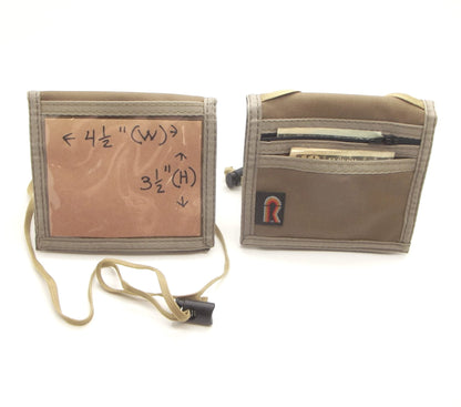 Bifold Neck ID Wallet - 09NWB - Coyote Brown, Regular - 4 3/4 " H x 5 1/4" W image