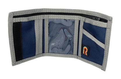 Trifold Wallet - 17PLW - Navy Blue w/Foliage Trim image