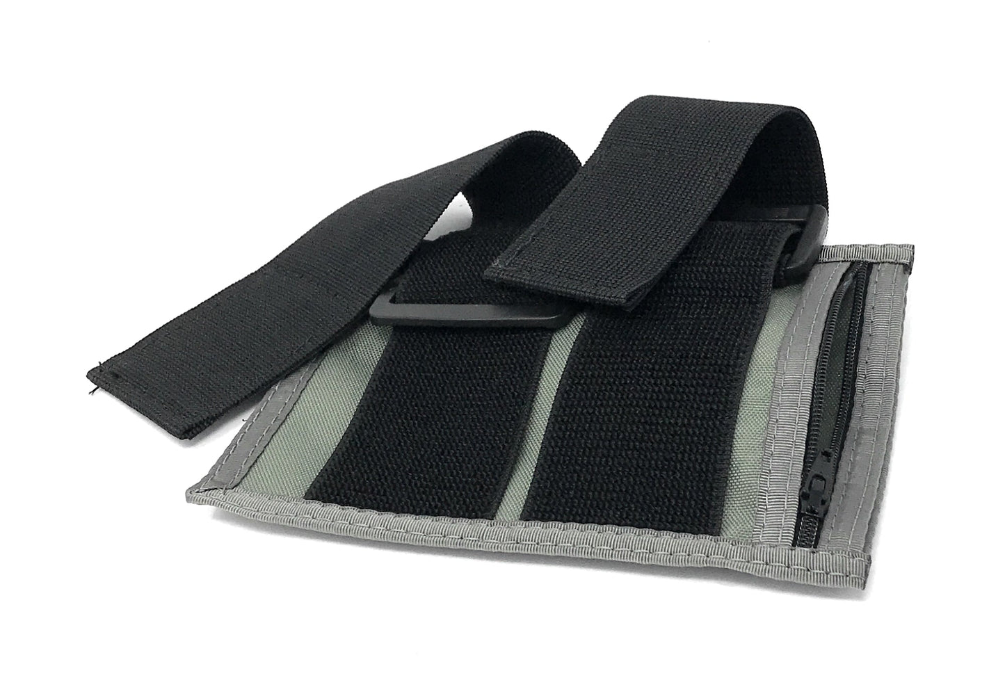 Armband Holder - Large - Great for Cell-Phone- Id- Badge -  w/Back Zipper Pouch. 2 Adjustable Soft Nylon Straps. - Made in USA image 1