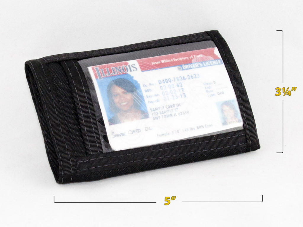 RFID Trifold Wallet with Outside ID Window 17PLWBRFIDID Rainbow