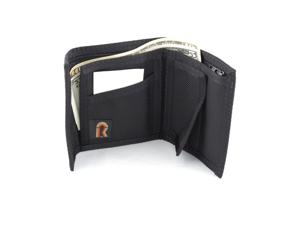 California Bifold Wallet in Ballistic Nylon Rainbow of California