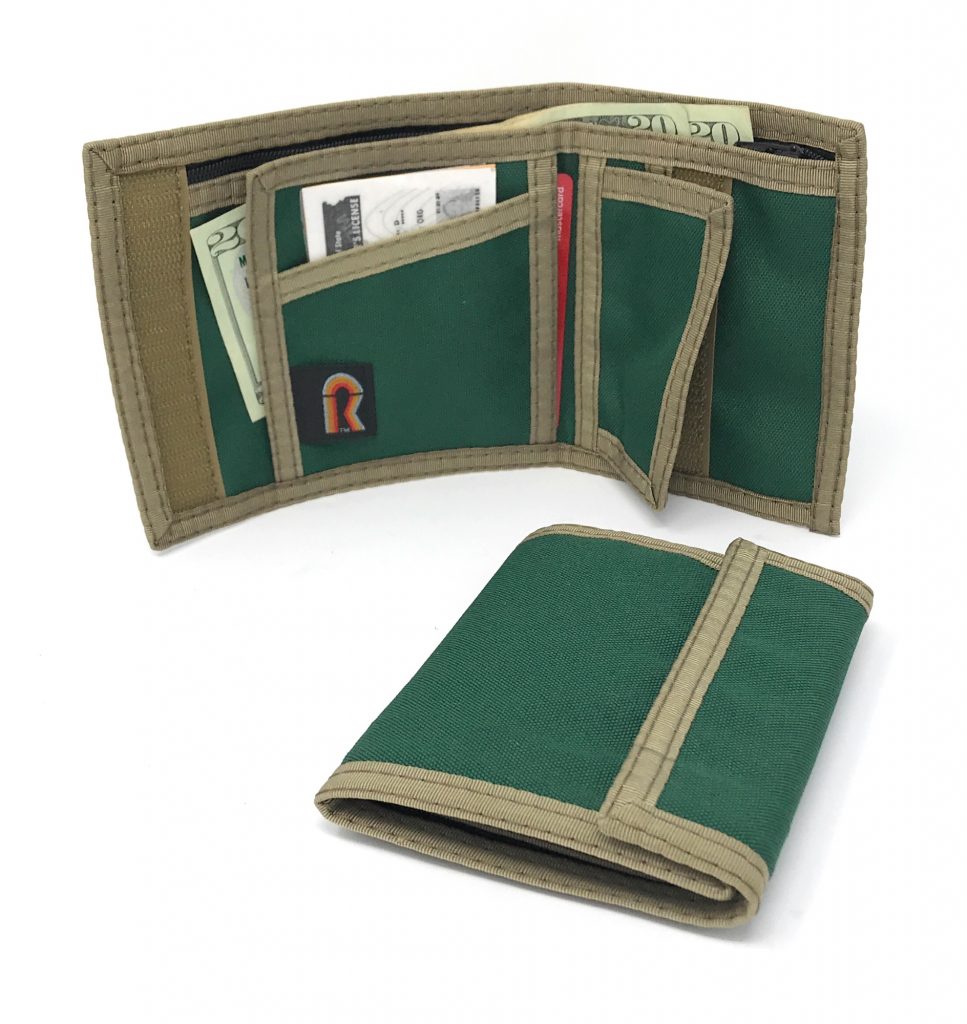 California Bifold Wallet with Inside Hook & Loop Pocket 12PL