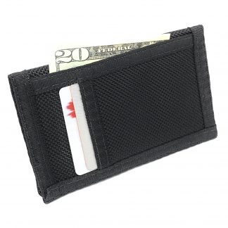 Minimalist Front Credit Card Pocket Slim Wallet / Inside Keyring Lanyard Attachable / V3