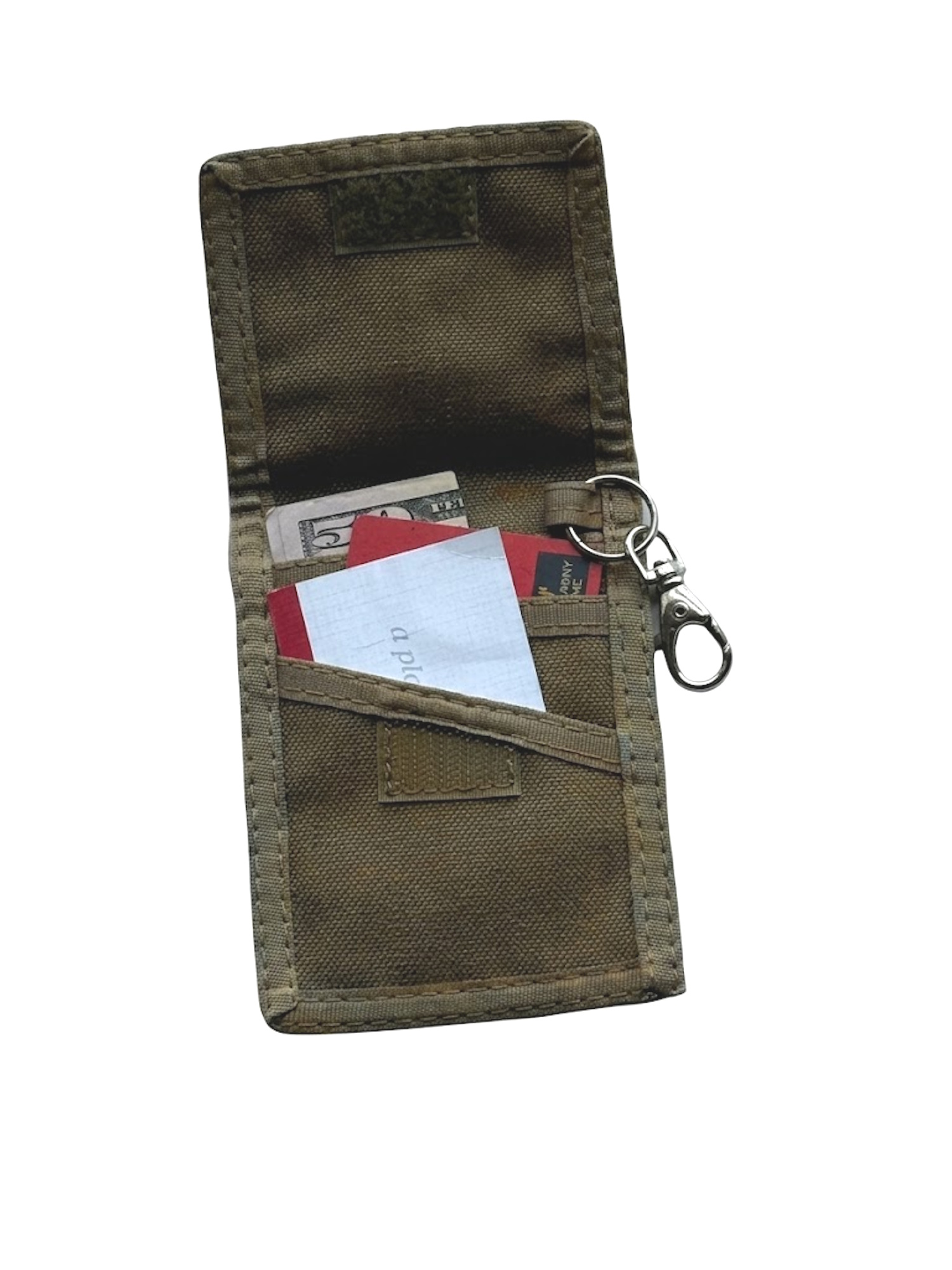 Mini Nylon Card Sleeve Wallet with Outside ID Window (32Mini) - Image 3